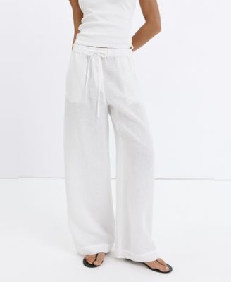 Women's Wide-Leg Linen Pants