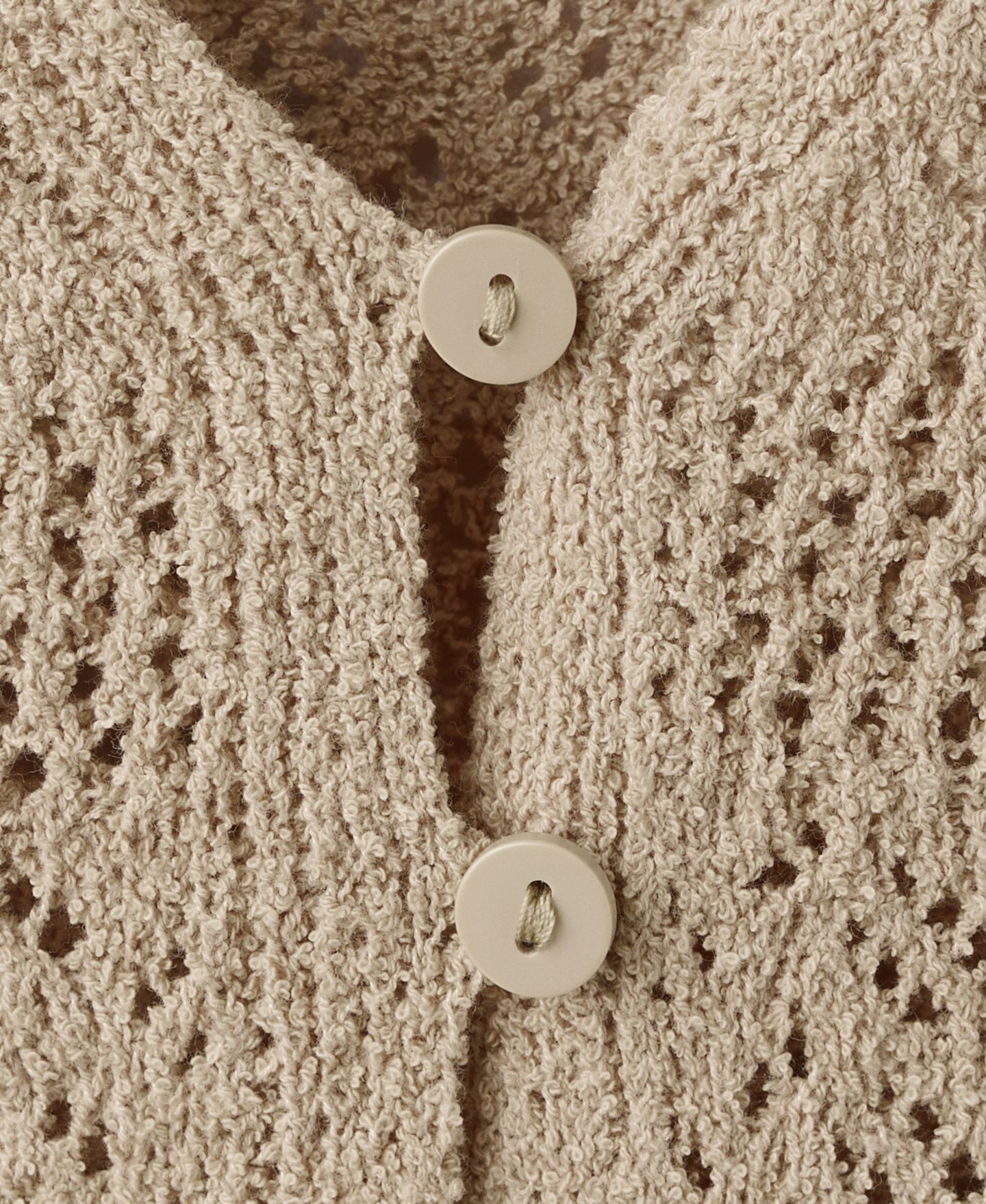 Женский жилет Mango Buttons Crocheted, цвет: Пастельный коричневый — фото 3