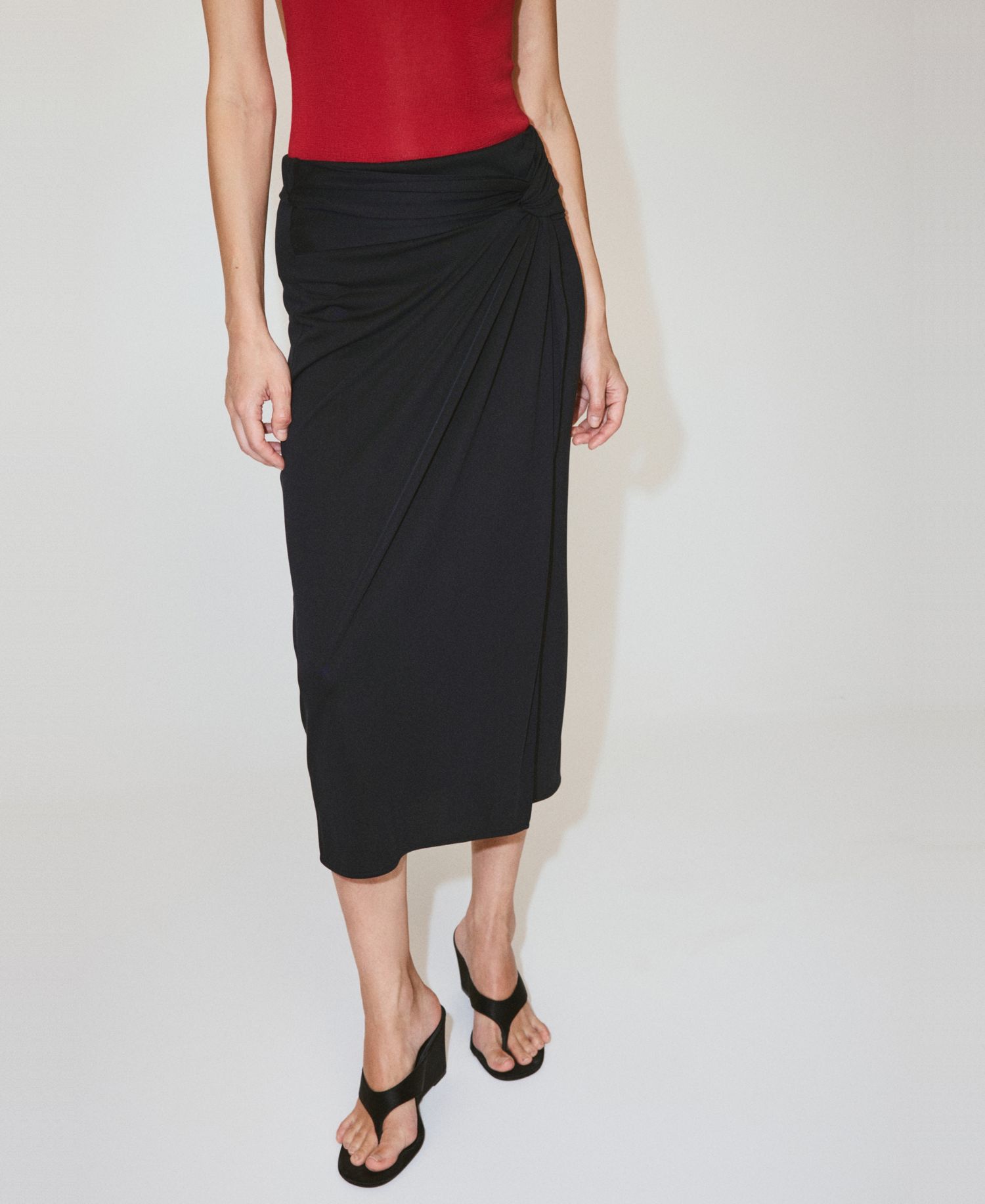 Women's Fitted Ruched Skirt