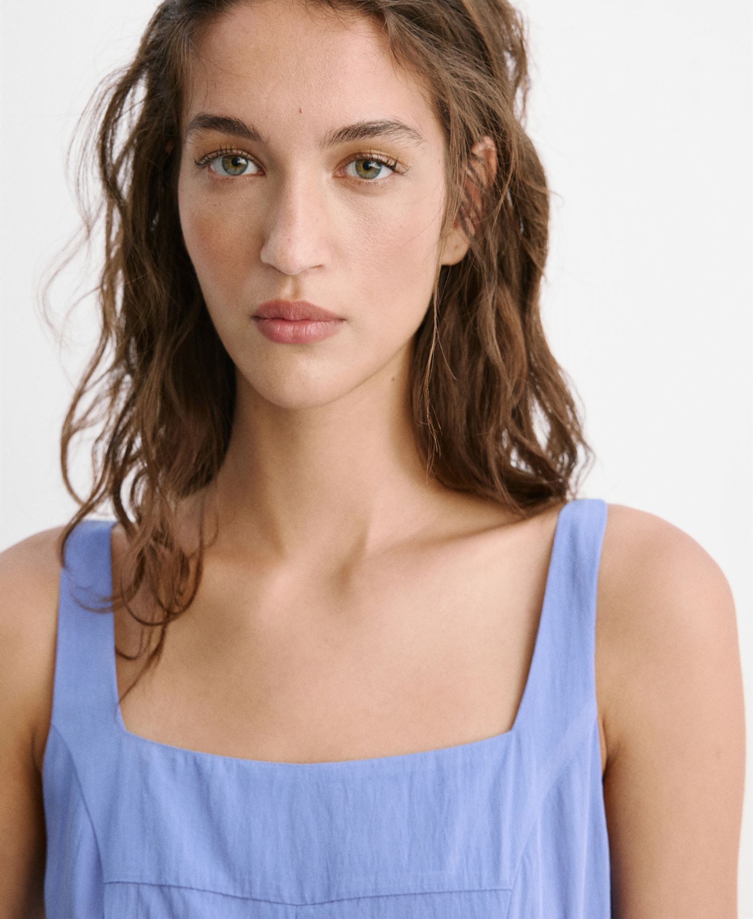 Women's Crinkle-Effect A-Line Dress