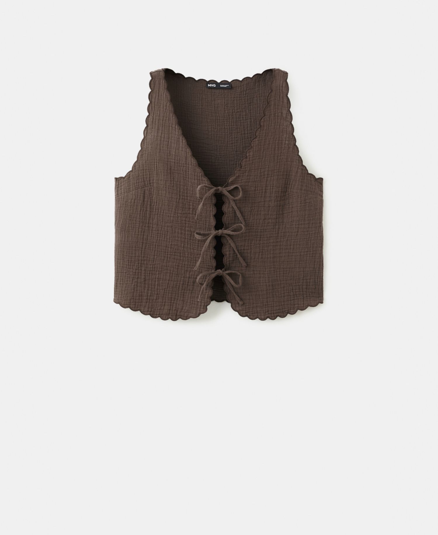 Women's Ties Double Gauze Top