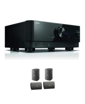 RX-V6A 7.2 AV Receiver with 4 NS-AW294BL Speakers
