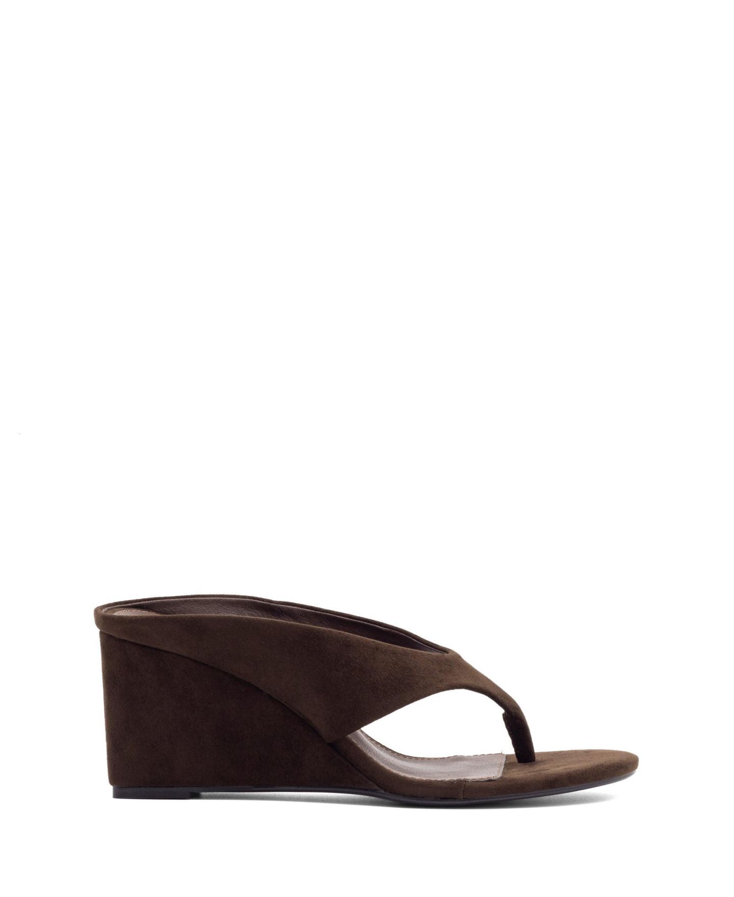 Женские туфли Therapy Australia Sera Round Toe Wedge Thong Heel, цвет: Шоколадный — фото 2