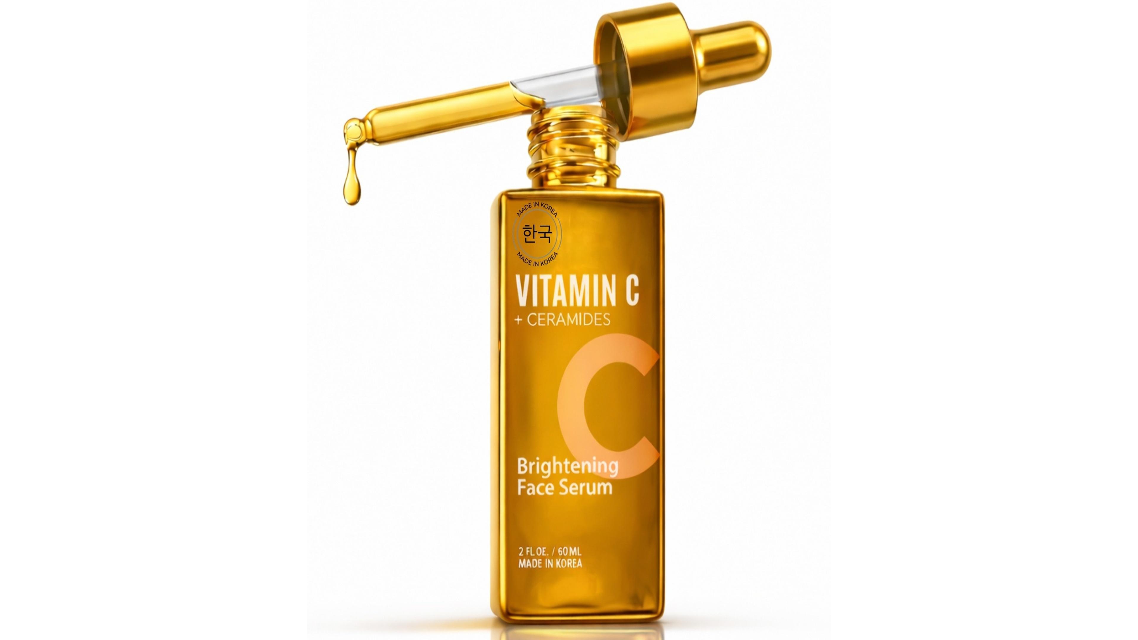 Lovery Vitamin C and Ceramides Brightening Face Serum - Korean Skin Care Radiance and Barrier Repair Treatment
