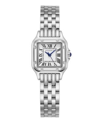 Women's Silver Paris White Face Watch