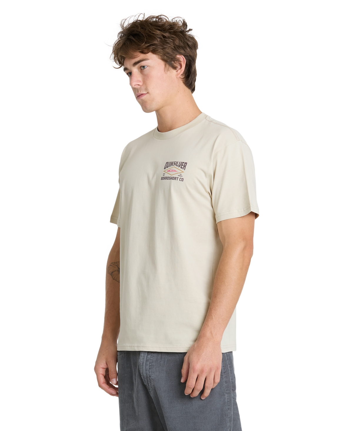 Quiksilver Men's Stay Diamond Graphic Crew Neck T-Shirt