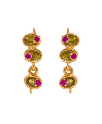 Crystal Mini Olive Stud Earrings
