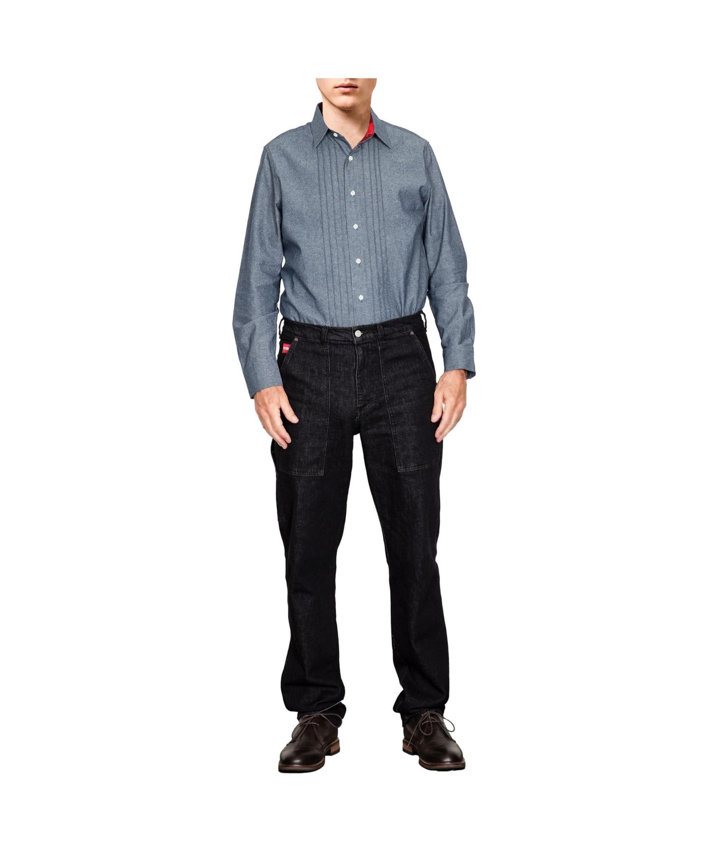 Мужские джинсы Level 7 Heritage American Collection Workerwear Denim Jeans, цвет: Чёрный — фото 3