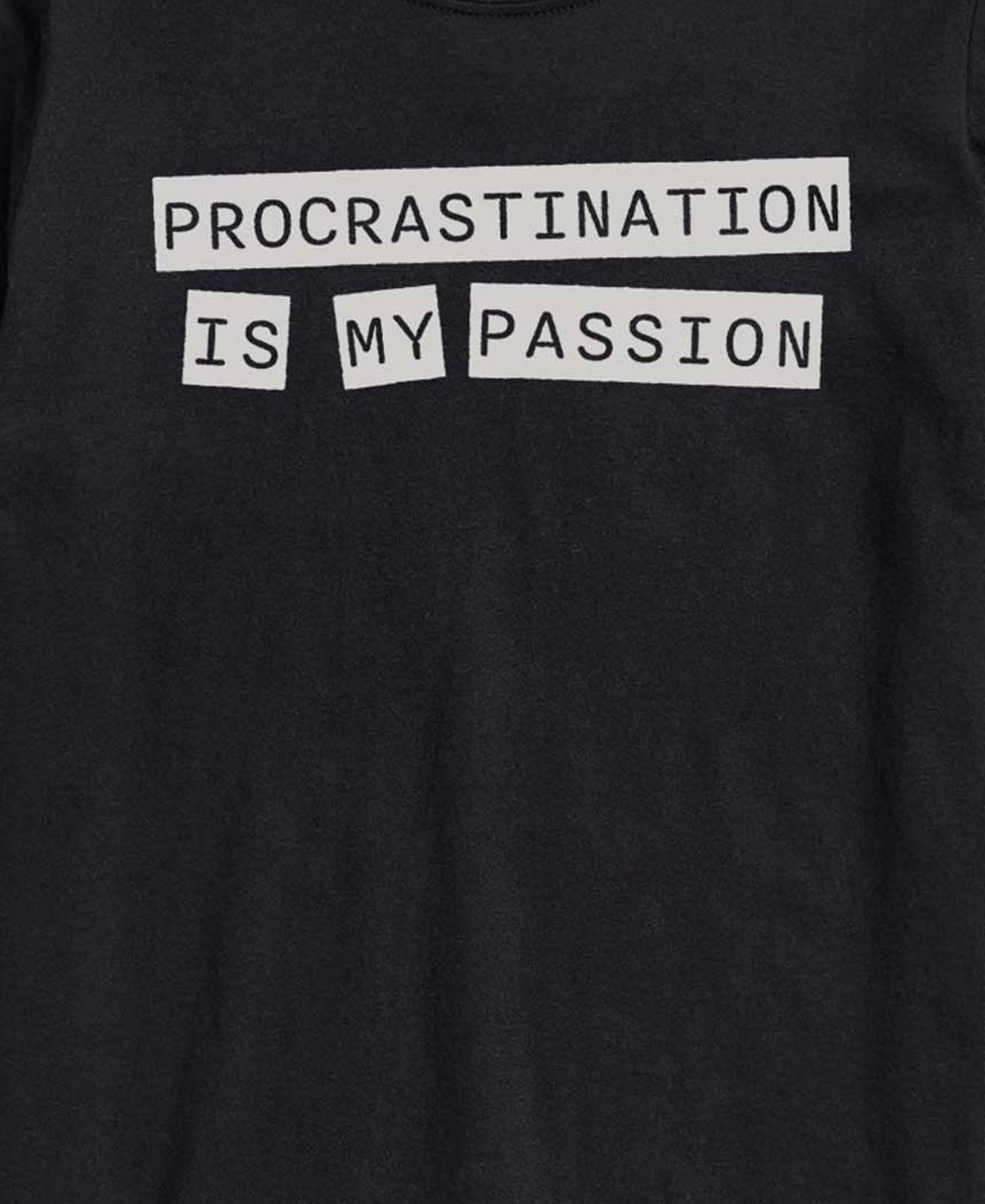 Мужская футболка AIRWAVES Procrastination Is My Passion Short-Sleeve Graphic, цвет: Чёрный — фото 3