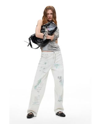 Women's Printed balloon jeans