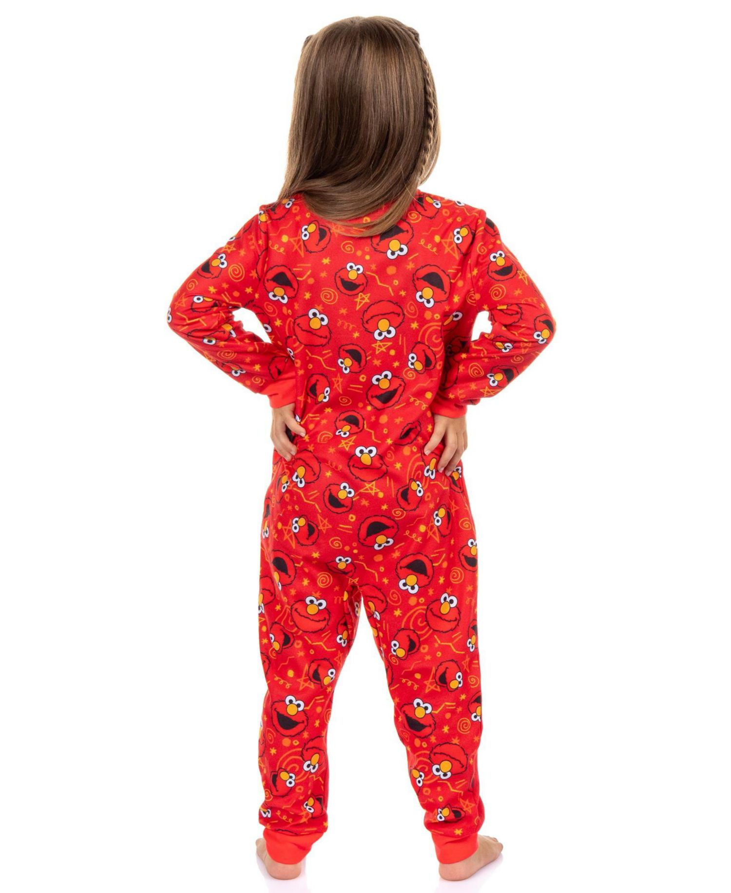 Boy's (2T-6) Elmo Character 1Piece Front-Zip Footless Sleeper Pajama