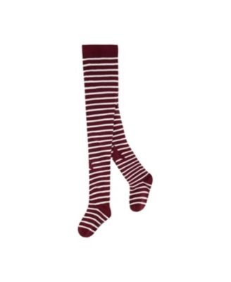 Little and Big Girl ( 5-6 , 10-12 ) Knit Tights Reddish