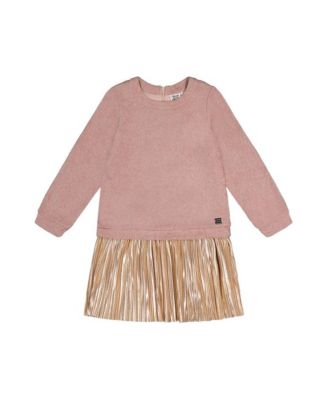 Toddler Girls' (2T-5T) Bi-Material Dress