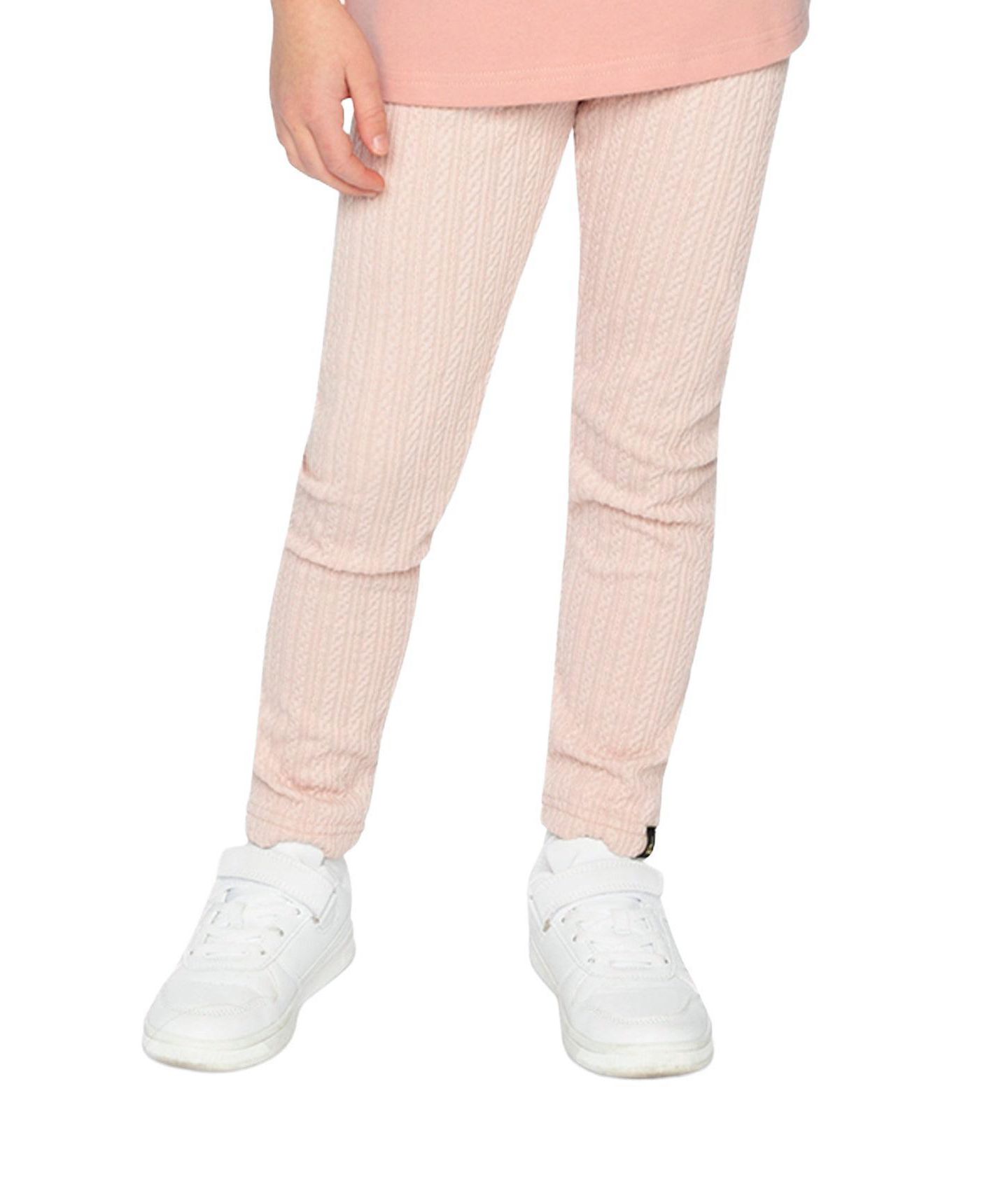 Леггинсы Deux par Deux Jacquard Leggings Pale Dusty для девочек, цвет: Бледный пыльный розовый — фото 2