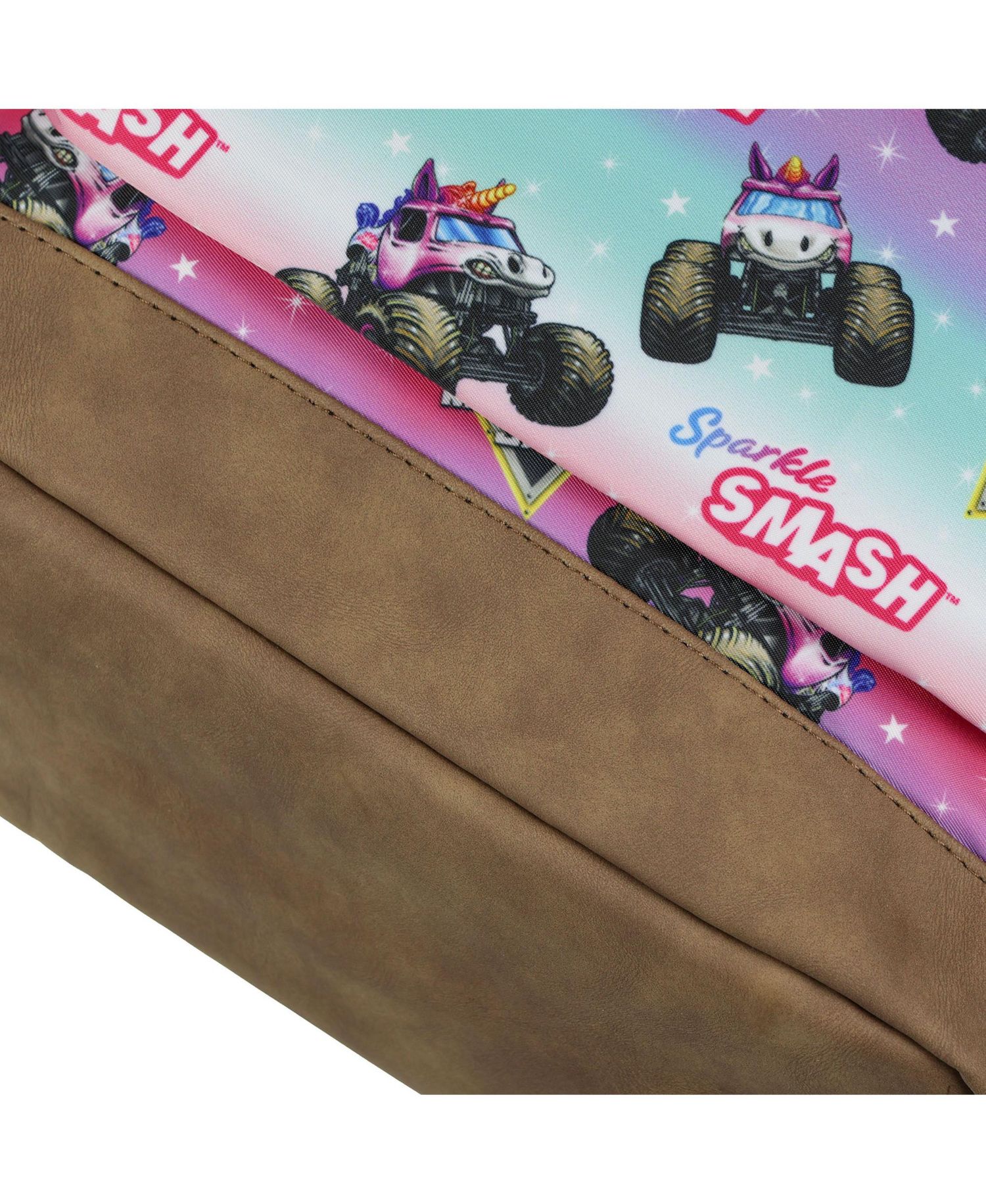 Backpack Sparkle Smash All Over Design 16 Inch Book Bag School