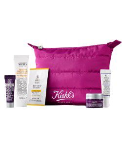 Free Kiehl's 5-Pc. Full Skincare Routine + Pink Pouch, with $75 Kiehl's purchase!