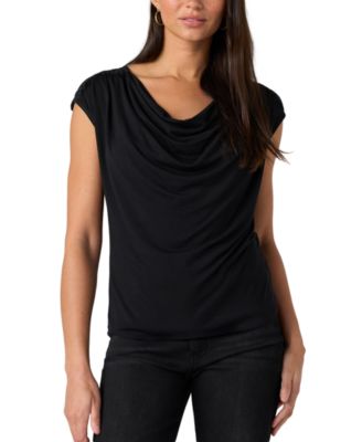 Women's Sleeveless Cowl Neck Knit Top