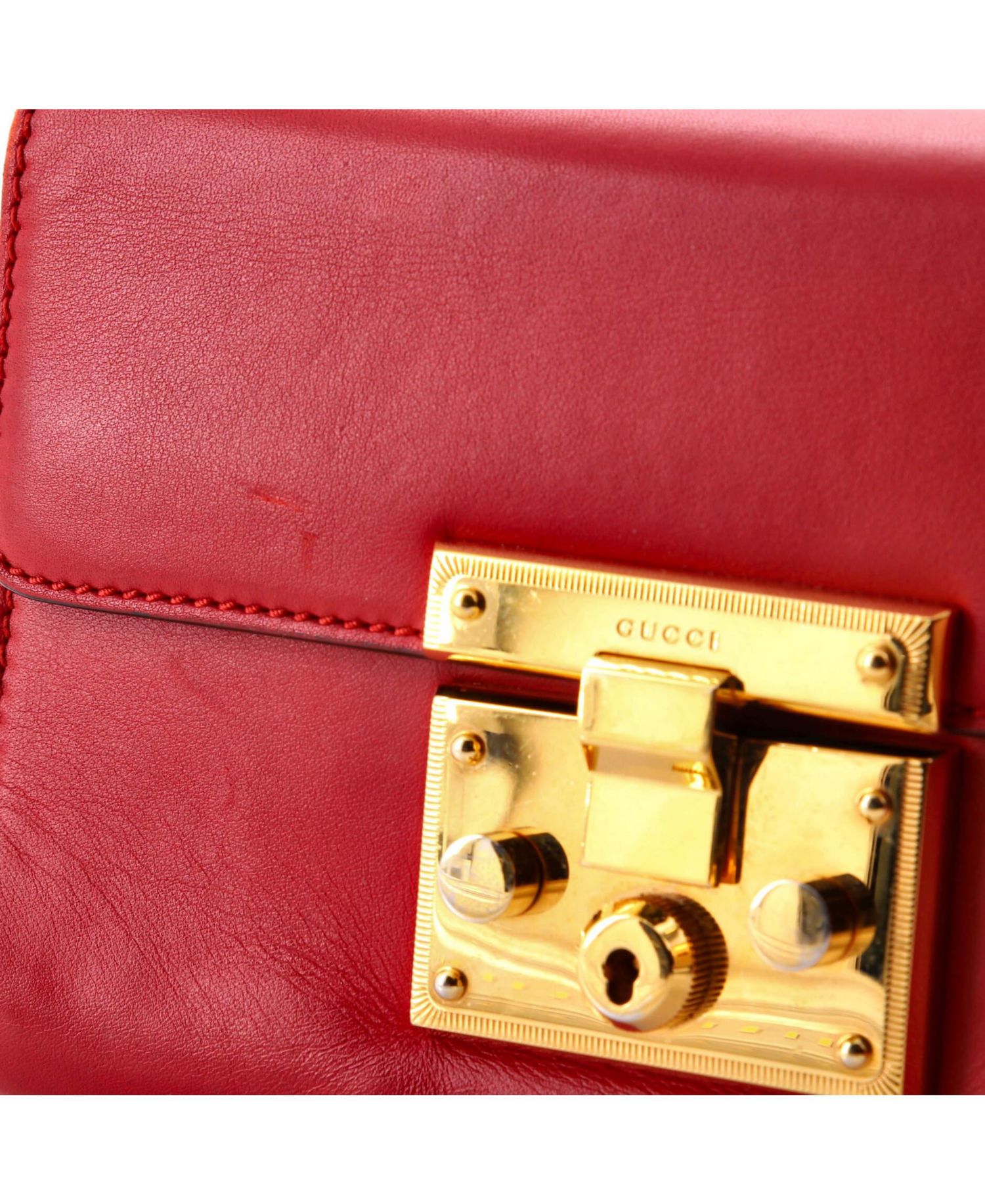 Small Padlock Shoulder Bag Leather