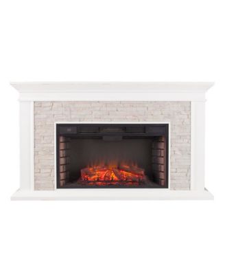 Canyon Heights Simulated Stone Electric Fireplace