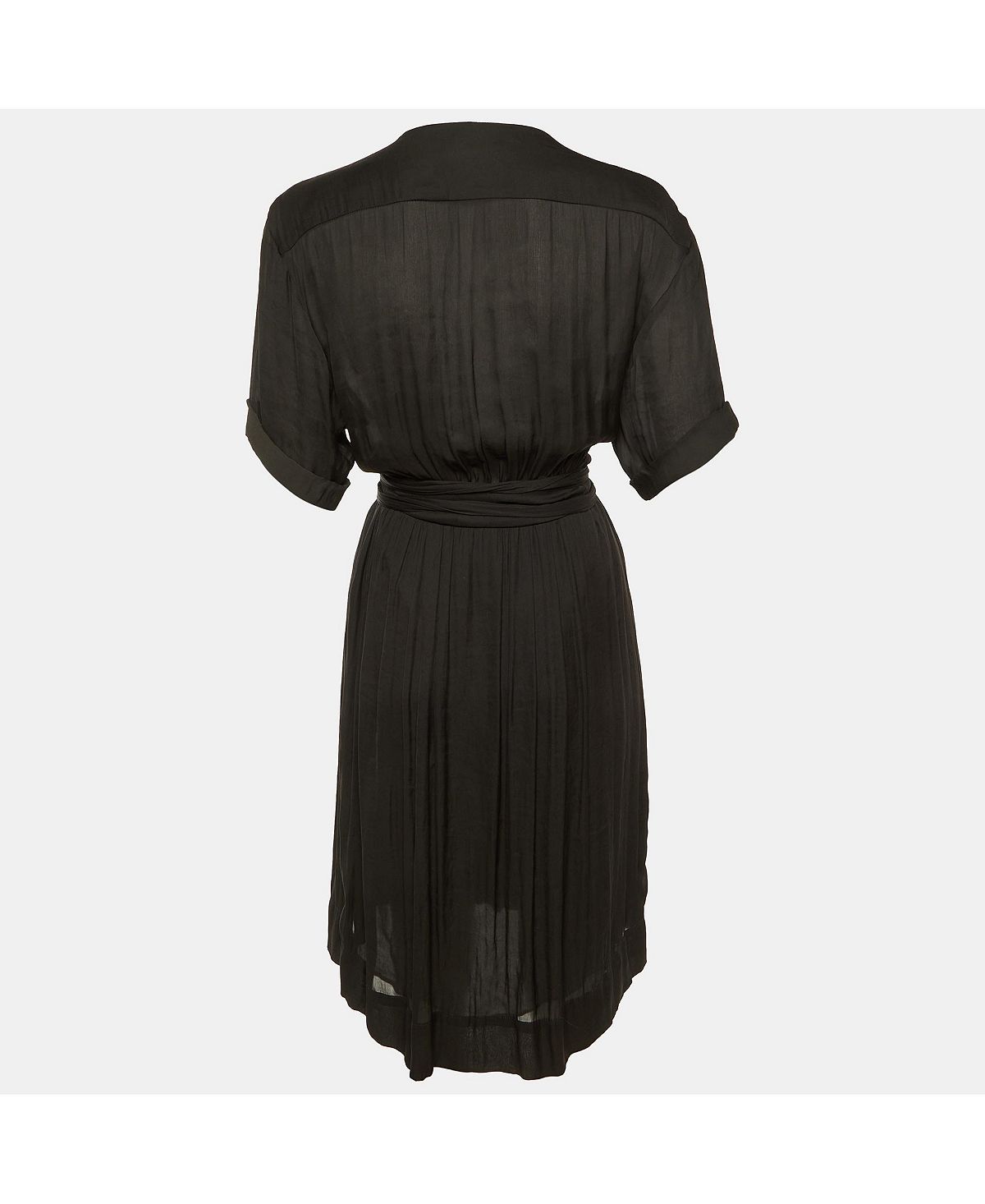 Pre-Owned Isabel Marant Women's Etoile Crepe Wrap Around Midi Dress view 2 — MAYCSS fashion products