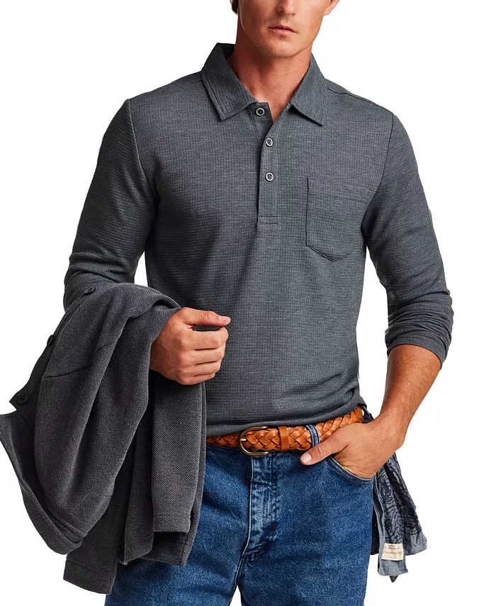Men's Stretch Waffle Polo Shirt - thumbnail 7
