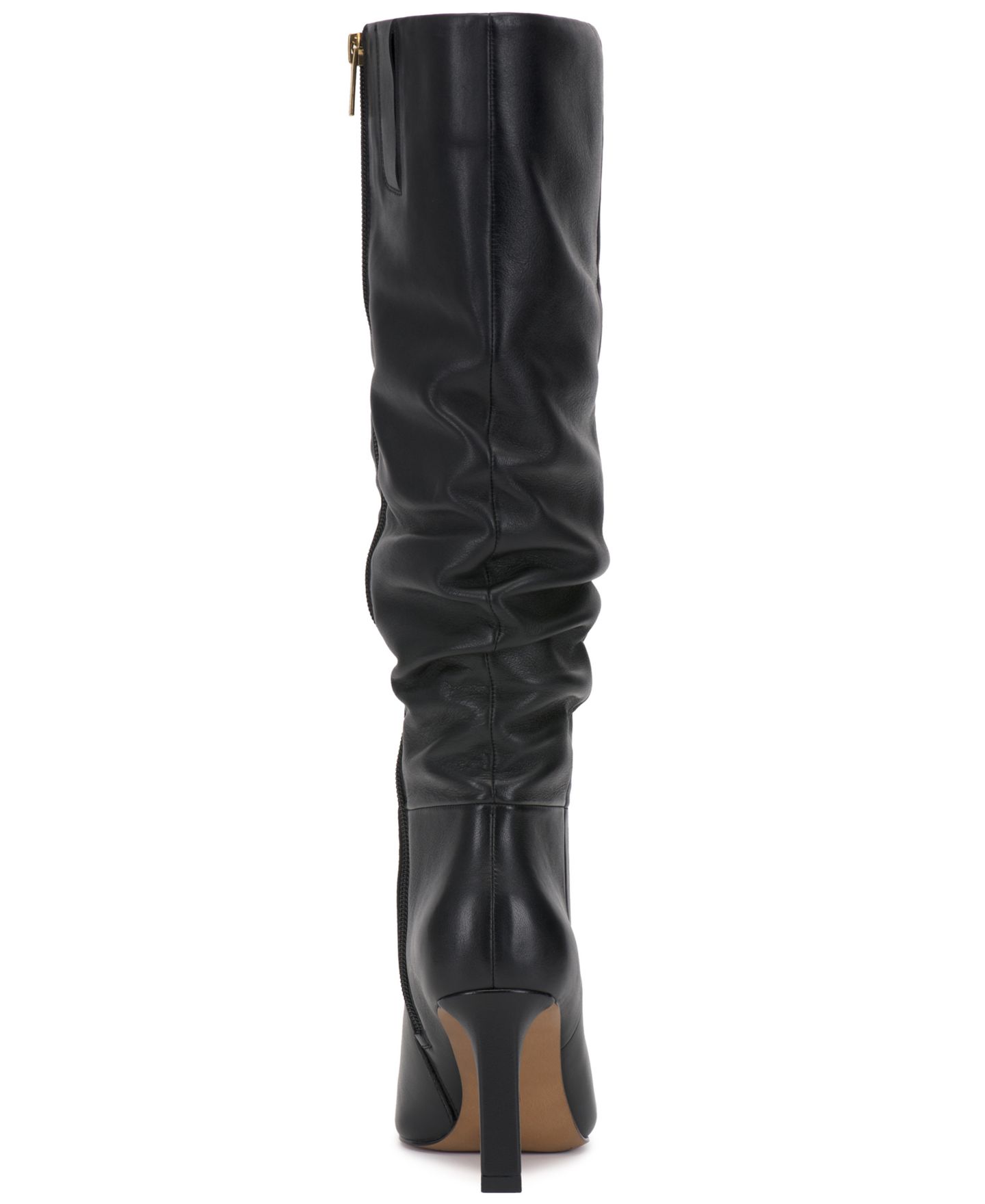 Женские ботинки Vince Camuto Genisa Slouchy Dress Boots, цвет: Чёрный кожаный — фото 3