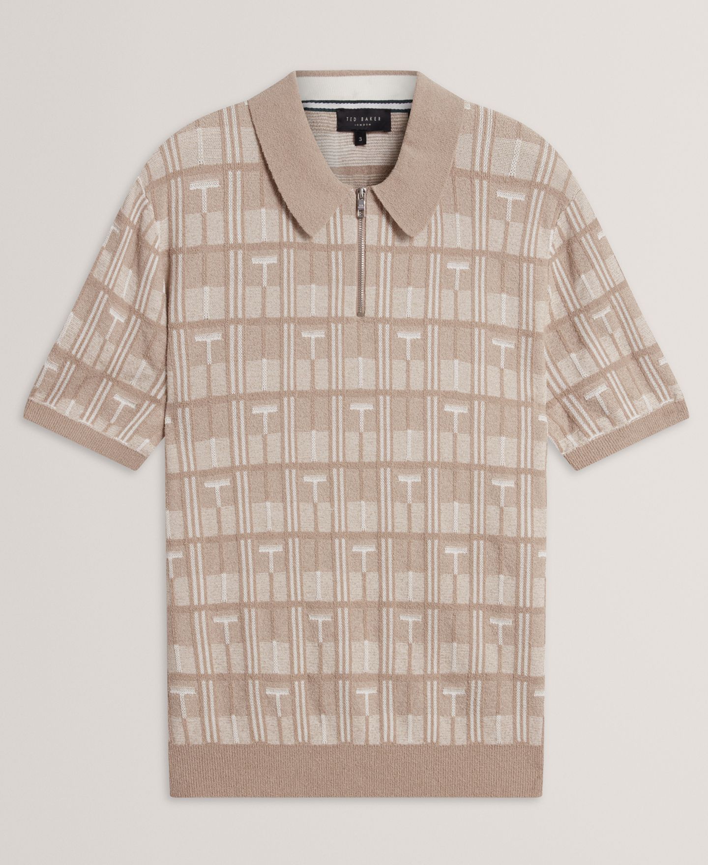 Мужское поло Ted Baker Nappier Regular-Fit Polo Shirt, цвет: Серо-коричневый — фото 5