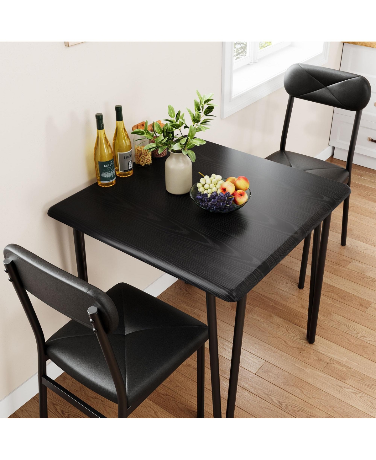 gaomon 2-Piece Upholstered Dining Set – Kitchen Table & Chairs for Small Spaces