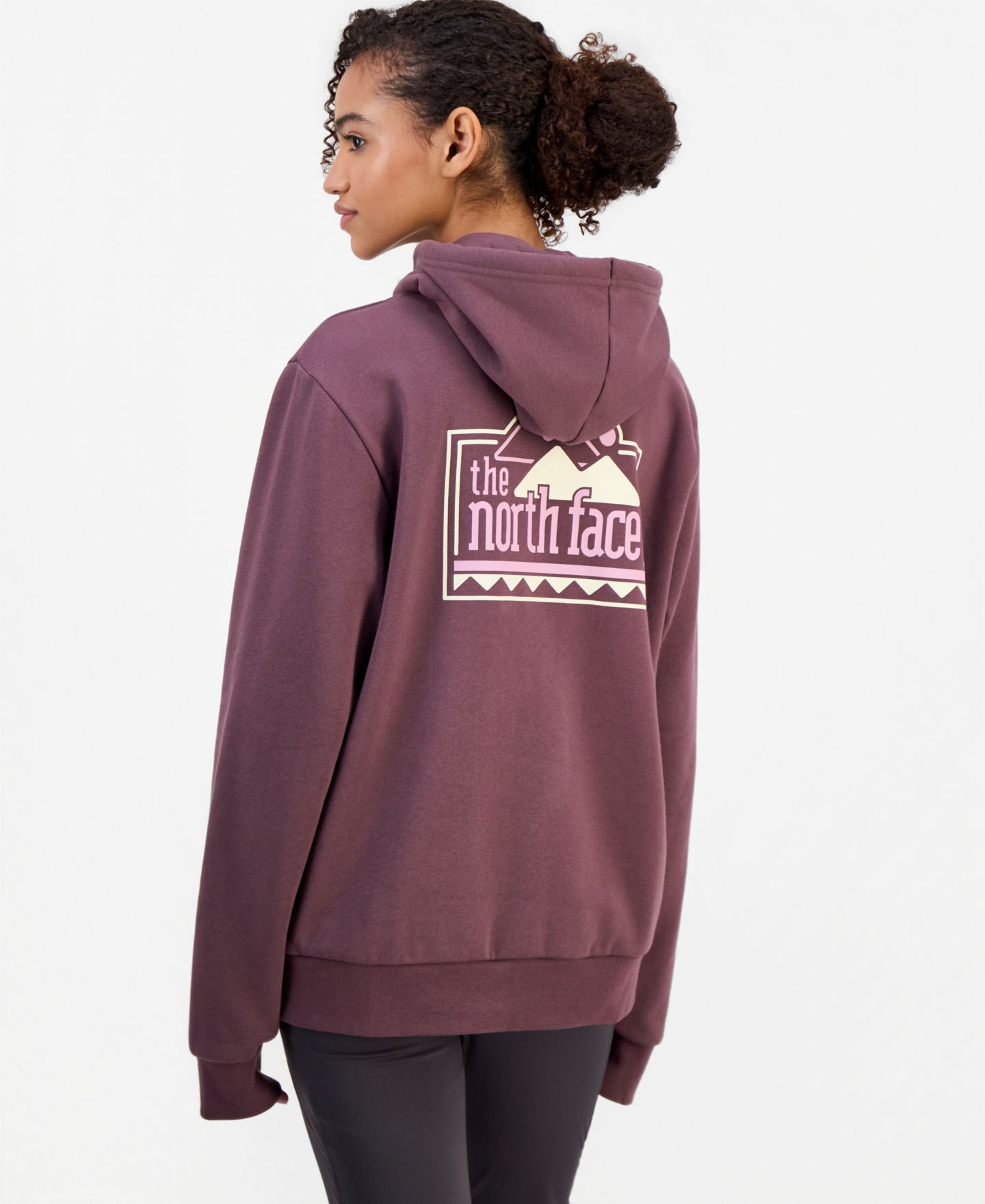 Женское худи The North Face Graphic Explore Pin, цвет: Кварцевый — фото 4