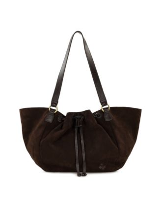 Mads Small Suede Drawstring Tote Bag