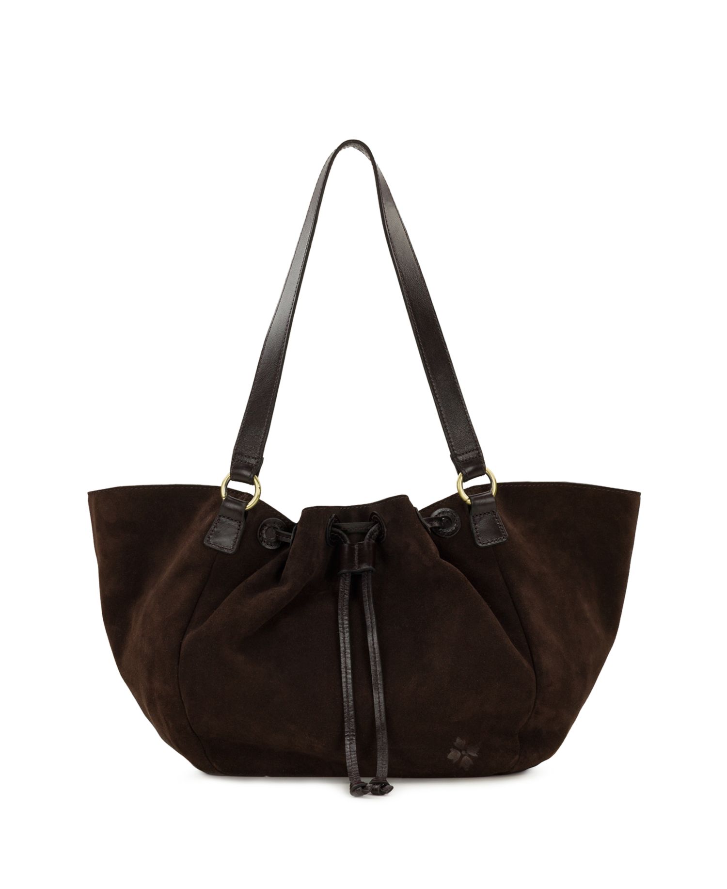 Mads Small Suede Drawstring Tote Bag