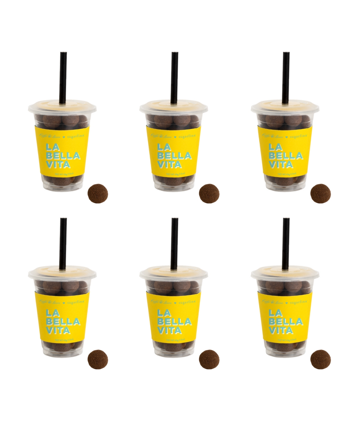 Sugarfina Caffe Luxxe Cold Brew Cordials Mini Coffee Cup Kit