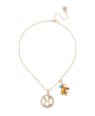 Faux-Stone Taurus Celestial Pendant Necklace Charm Zodiac Set