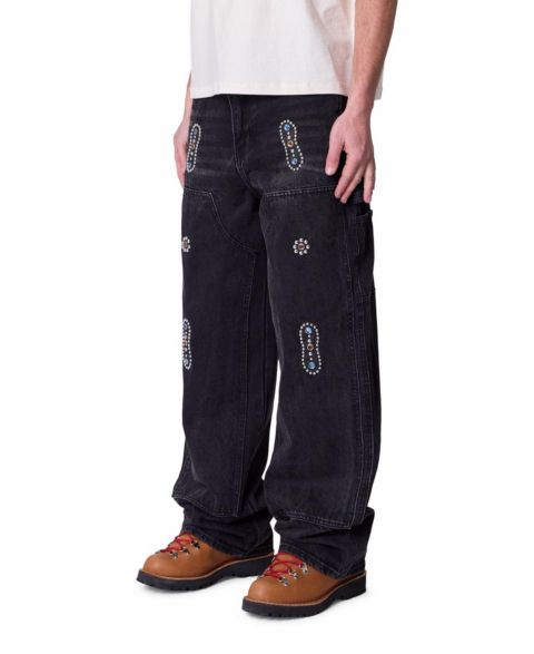 Мужские джинсы mnml Ultra Baggy Western Jewel, цвет: Чёрный