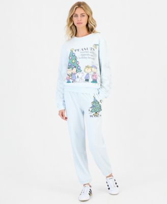 Juniors' Xmas Holiday Fleece Joggers