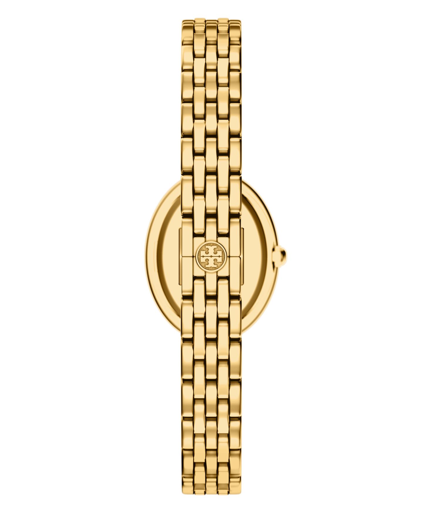 Женские часы Tory Burch Oval Gold-Tone Stainless Steel Watch 22mm — фото 3