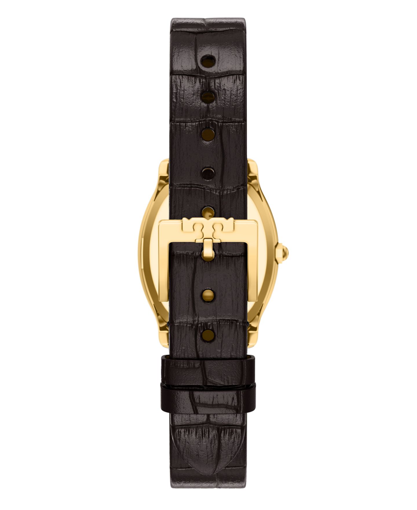 Женские часы Tory Burch Small Eleanor Curve Brown Leather Watch 24mm — фото 3