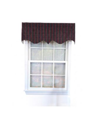 Tiffany Check Regal Window Valance 100% Cotton Lined Rod Pocket