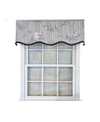 French Country Ruffled Provance Window Valance 100% Cotton Lined Rod Pocket