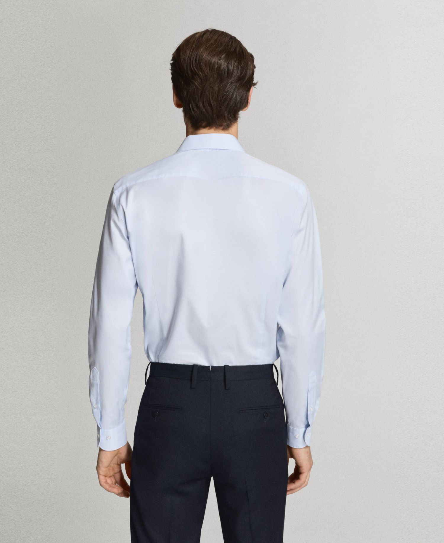 Men's Cotton Slim-Fit Suit Shirt