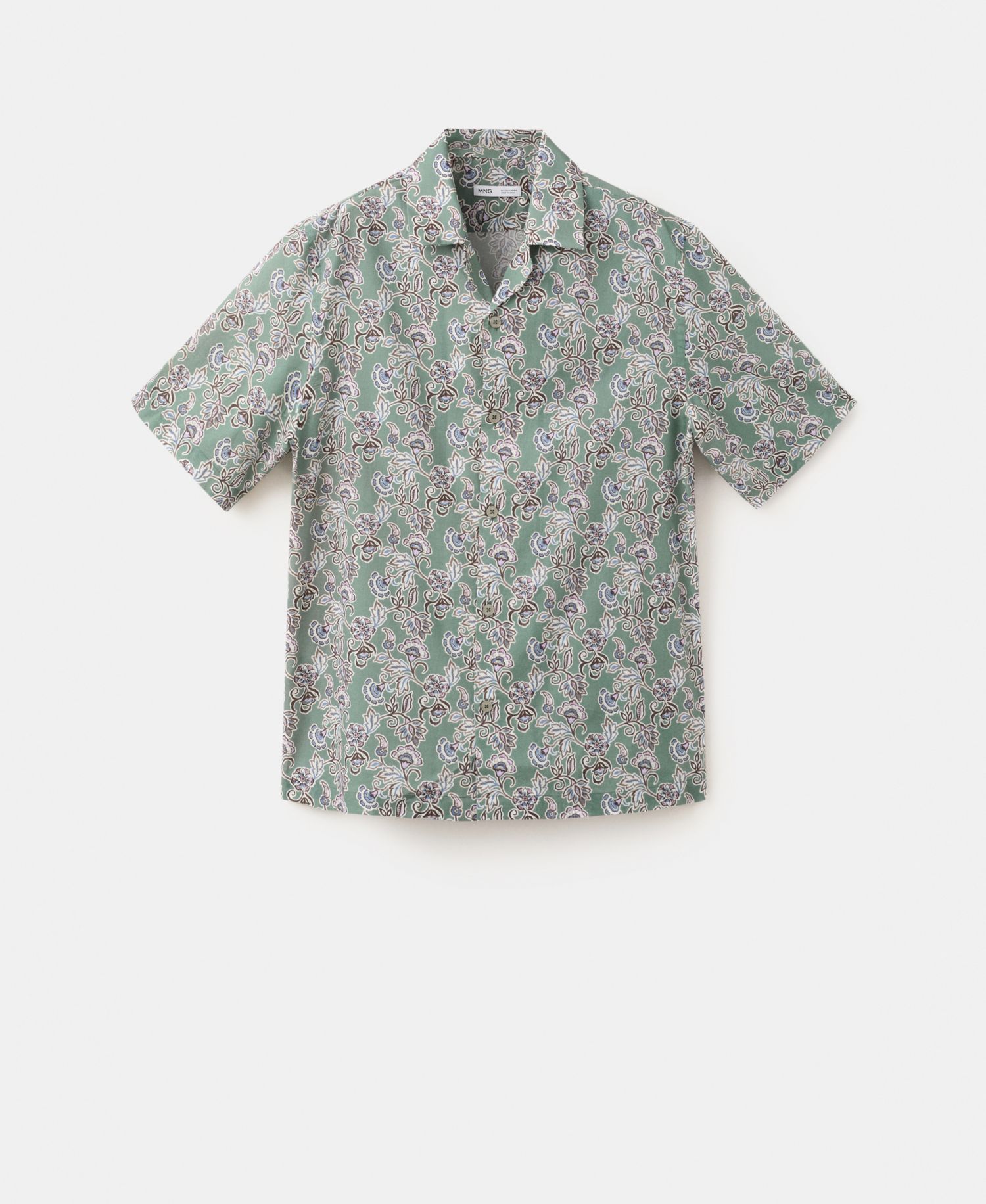 Men's Cotton Bowling-Collar Shirt
