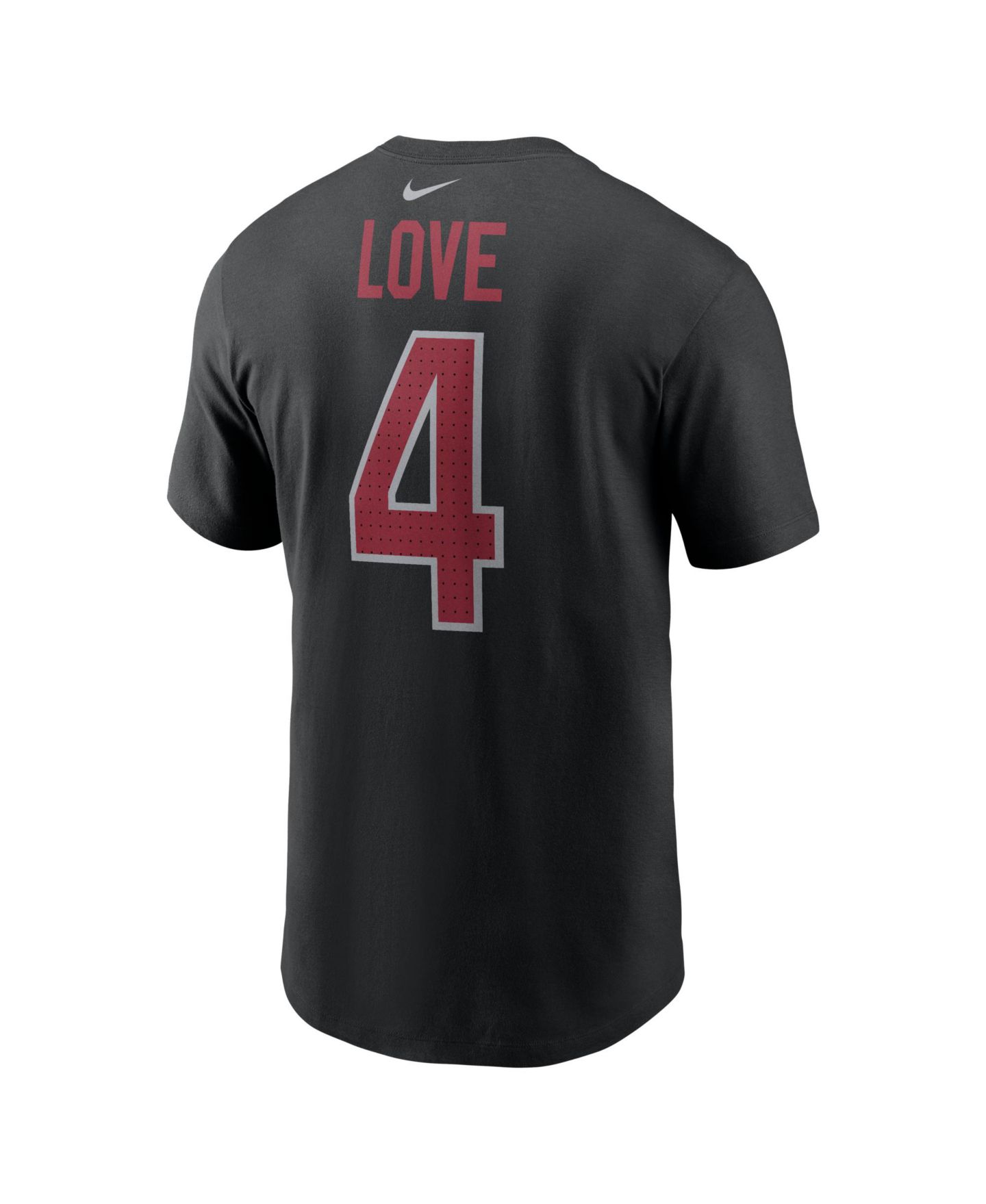 Мужская футболка Nike Jeremiyah Love Black Arizona Cardinals 2026 NFL Draft Name & Number — фото 2