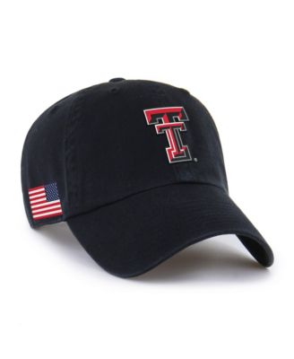 Men's Black Texas Tech Red Raiders Americana Heritage Clean Up Adjustable Hat