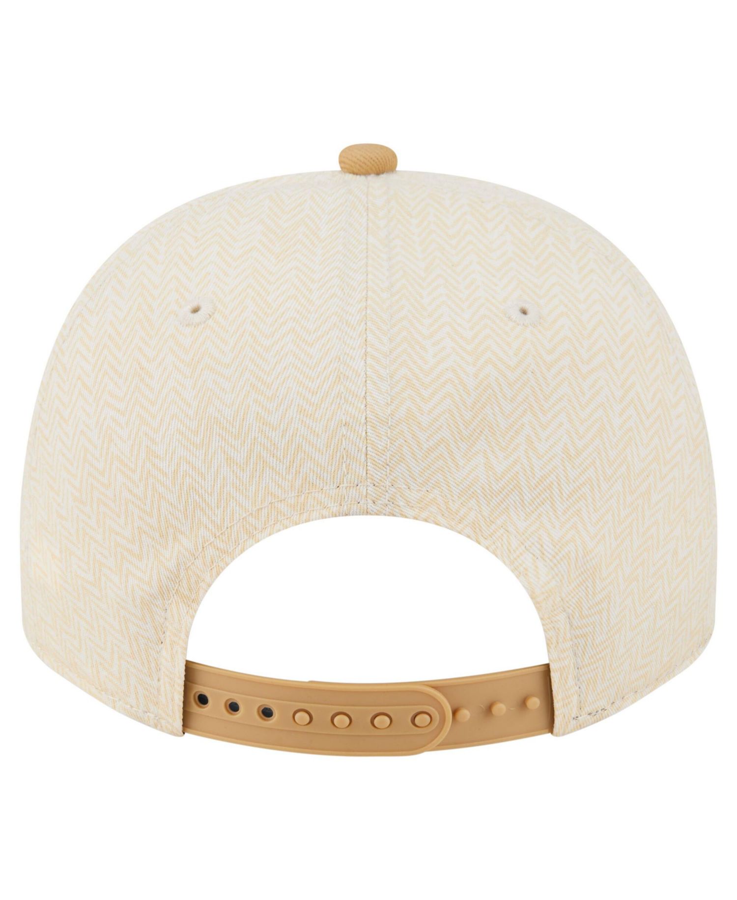 Men's Cream Detroit Lions Herringbone 9FIFTY A-Frame Snapback Hat