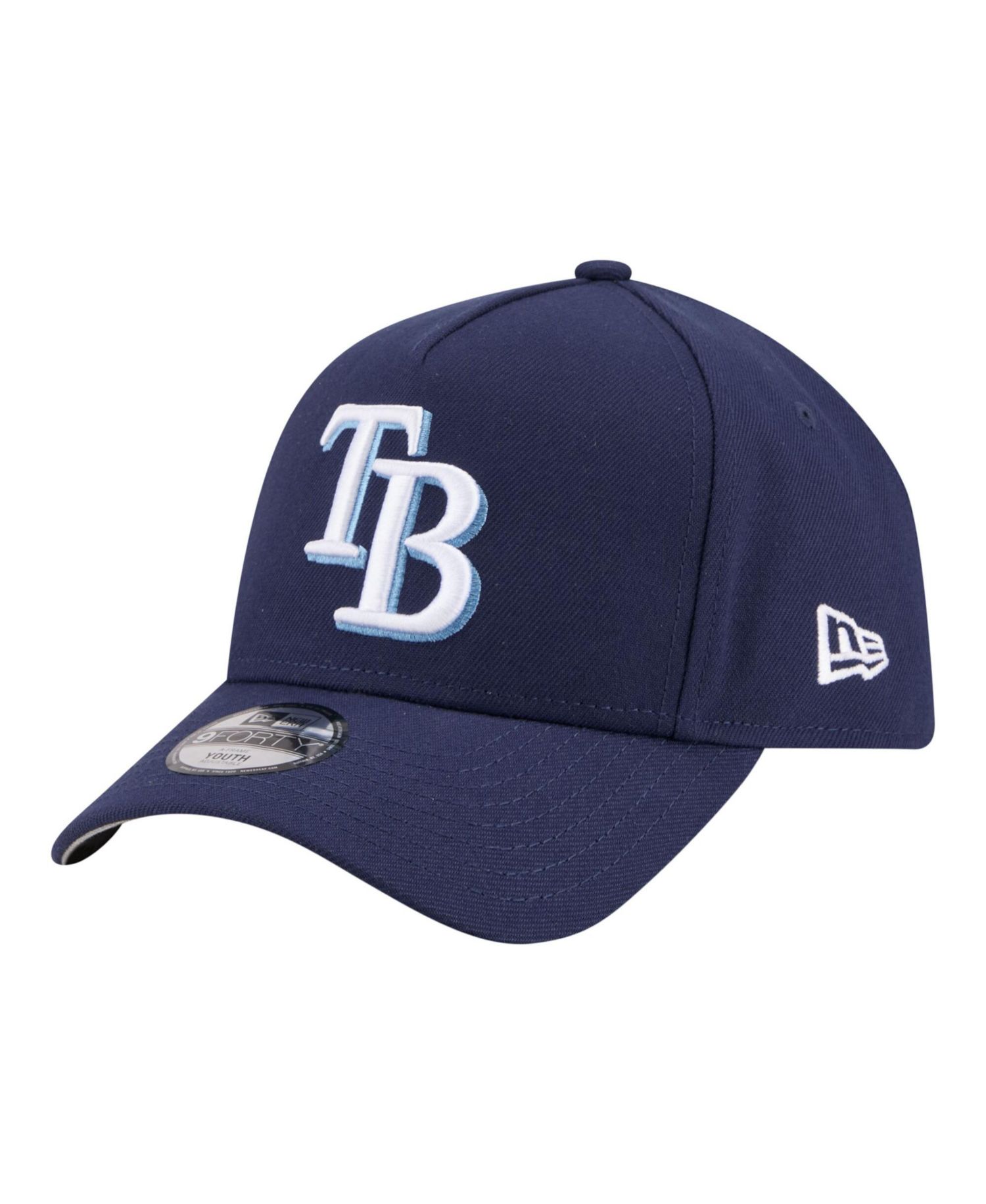 Big Boys and Girls Navy Tampa Bay Rays 9FORTY A-Frame Adjustable Hat