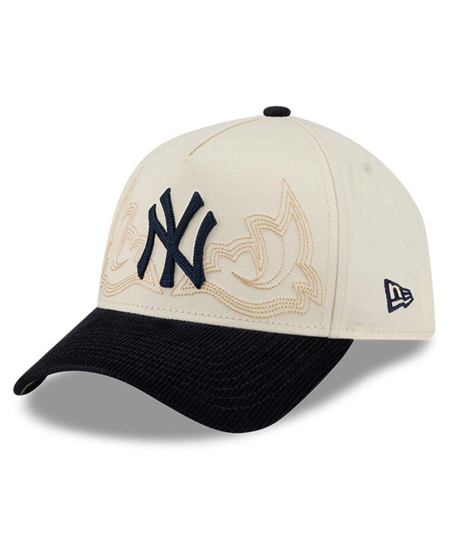 Men's Stone New York Yankees Western Stitch 9FORTY A-Frame Adjustable Hat