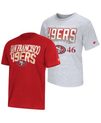Men's 2-pack Scarlet/Gray San Francisco 49ers Logo T-Shirt