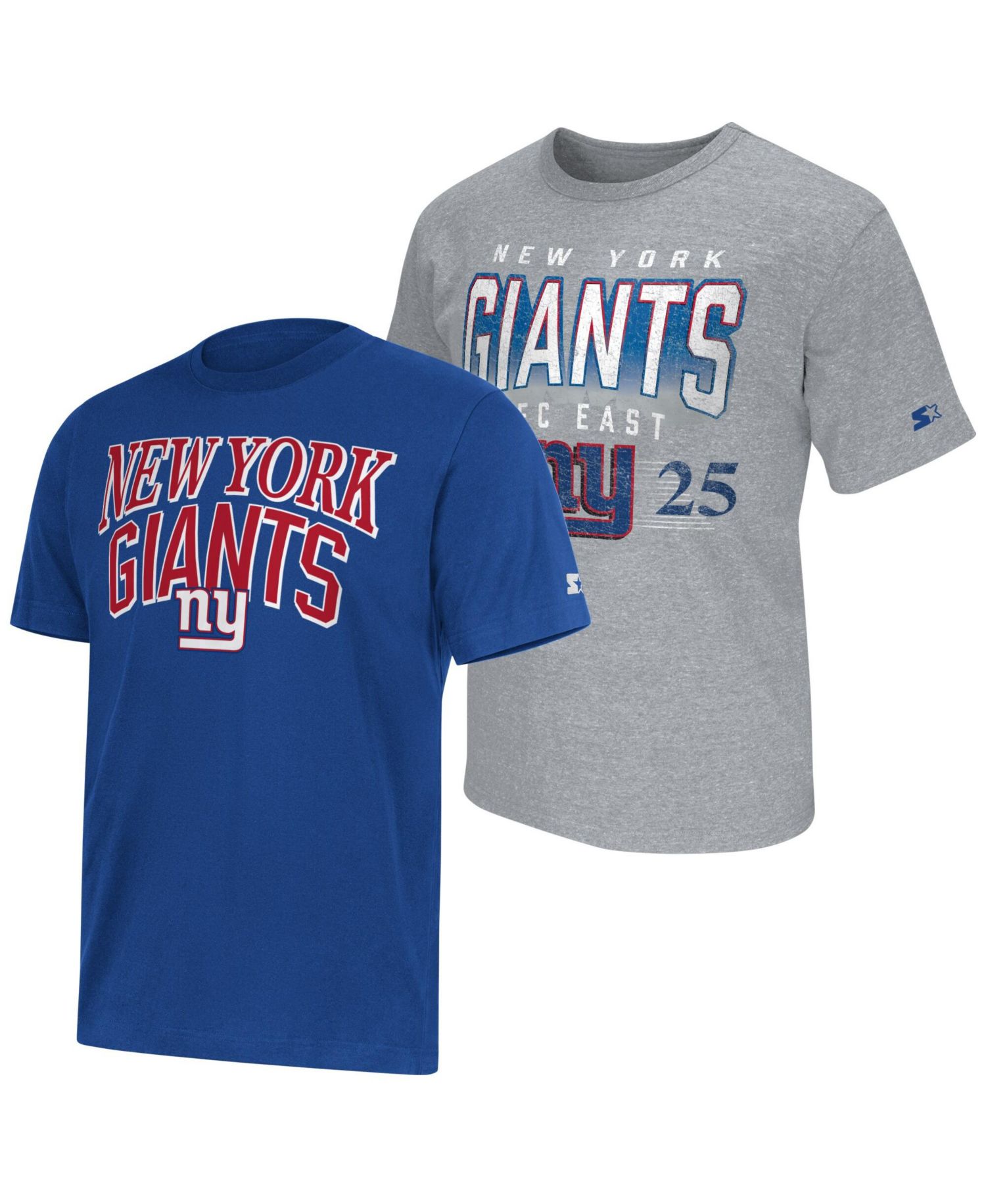 Men's 2-pack Royal/Gray New York Giants Logo T-Shirt