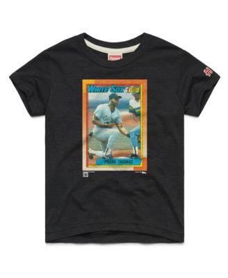 Big Boys and Girls Frank Thomas Charcoal Chicago White Sox Topps Baseball Card Tri-Blend T-Shirt