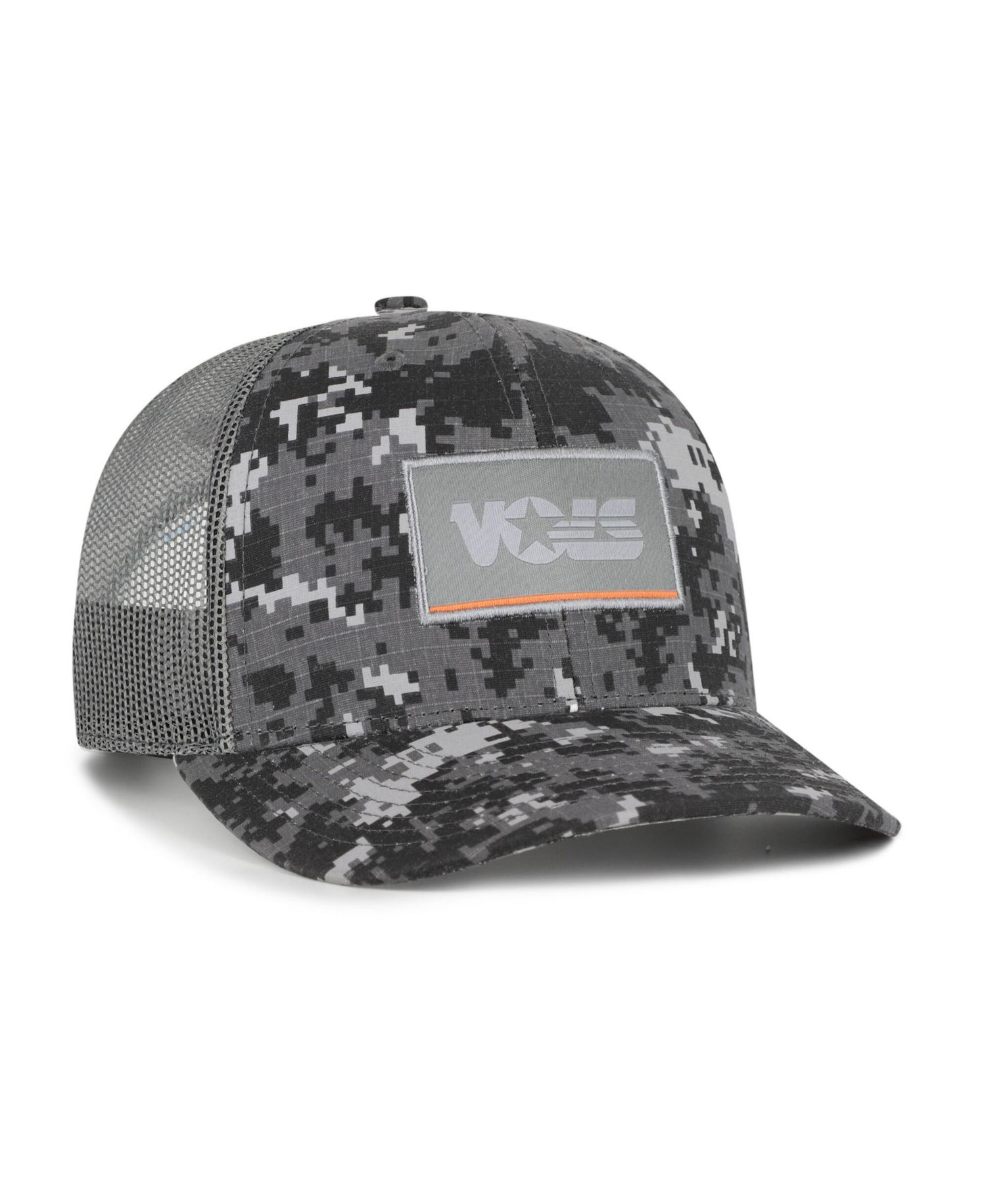 Men's Camo Tennessee Volunteers Smokey Grey Square Script Trucker Adjustable Hat
